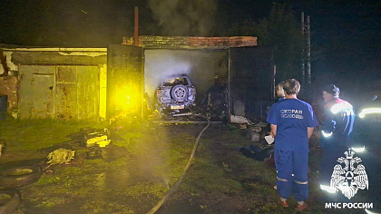 В Киселёвске при пожаре в гараже погиб человек 